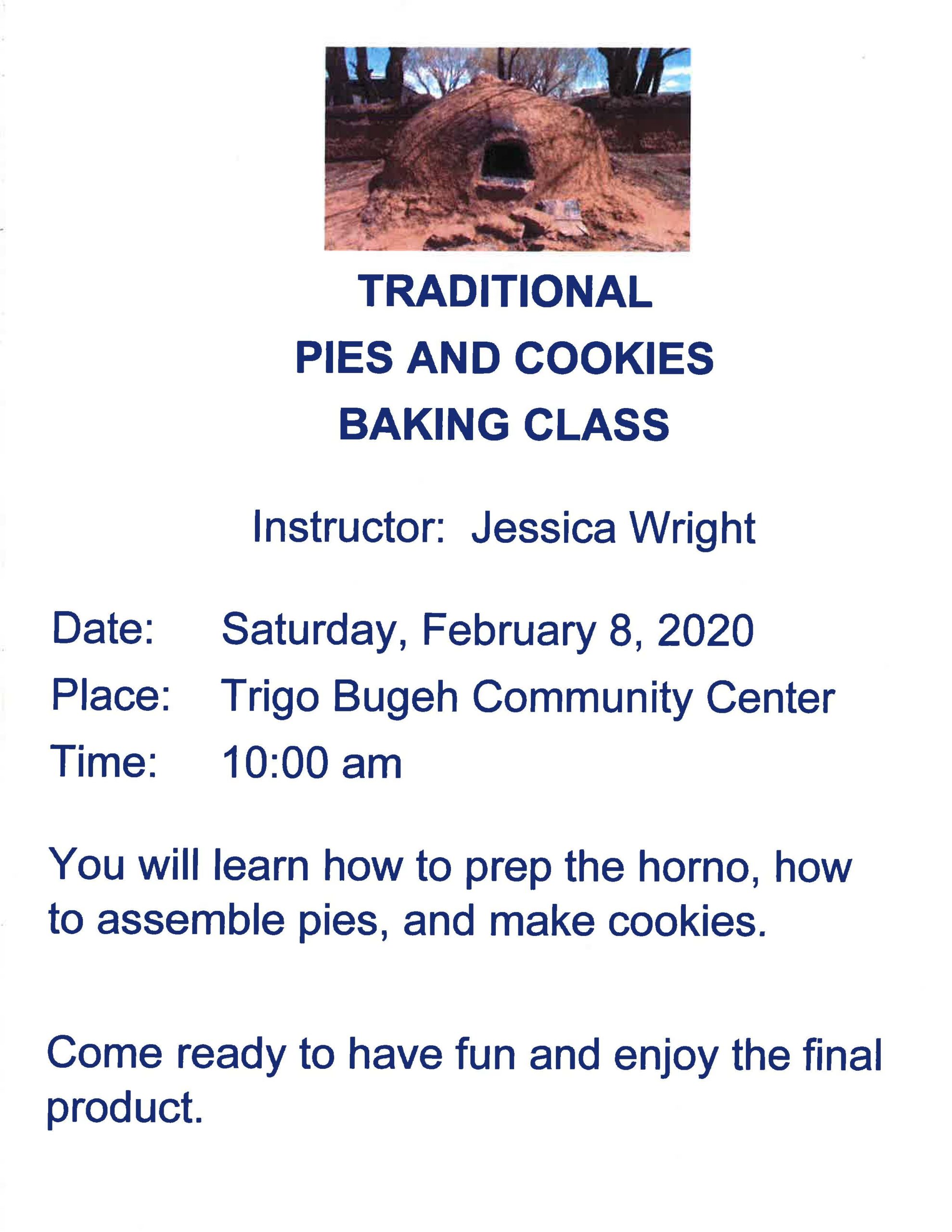 Traditional Pies and Cookies Baking Class pic
